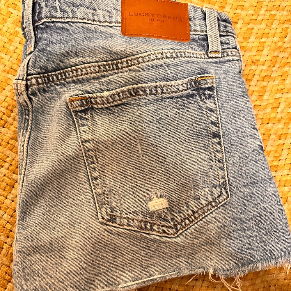Lucky Brand Faded Blue Denim Cutoff Shorts